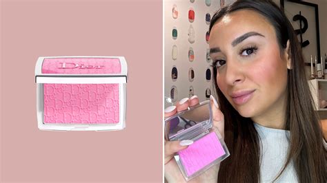 dior blisj|dior blush with flushed cheeks.